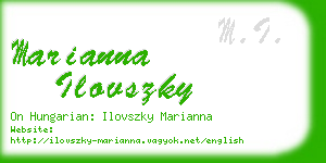 marianna ilovszky business card